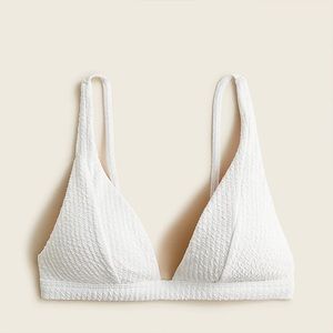 J.Crew Textured Plunge Bikini Top